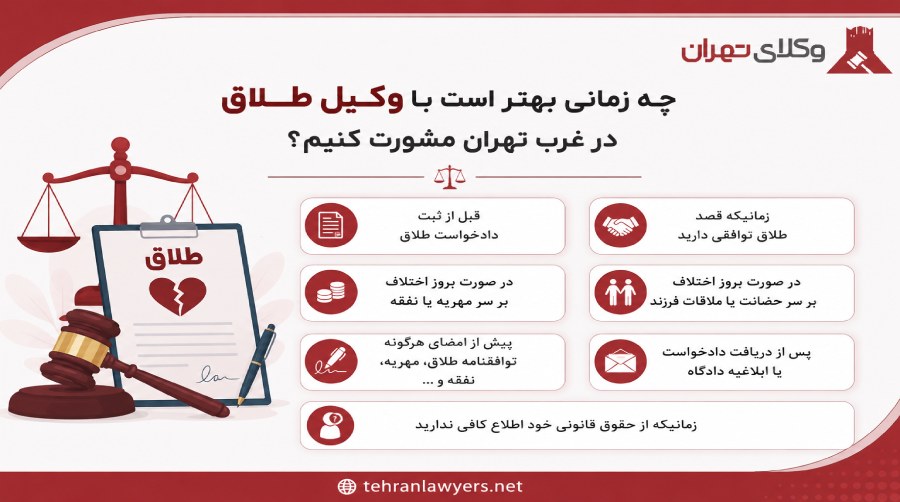 بهترین وکیل طلاق در غرب تهران