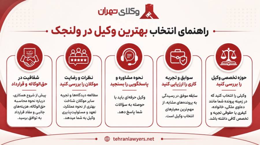 بهترین وکیل ولنجک