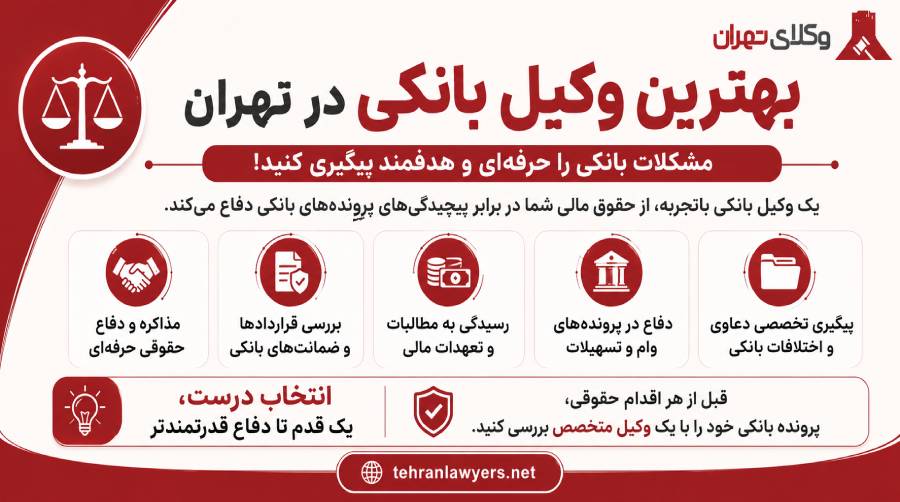 بهترین وکیل بانکی در تهران