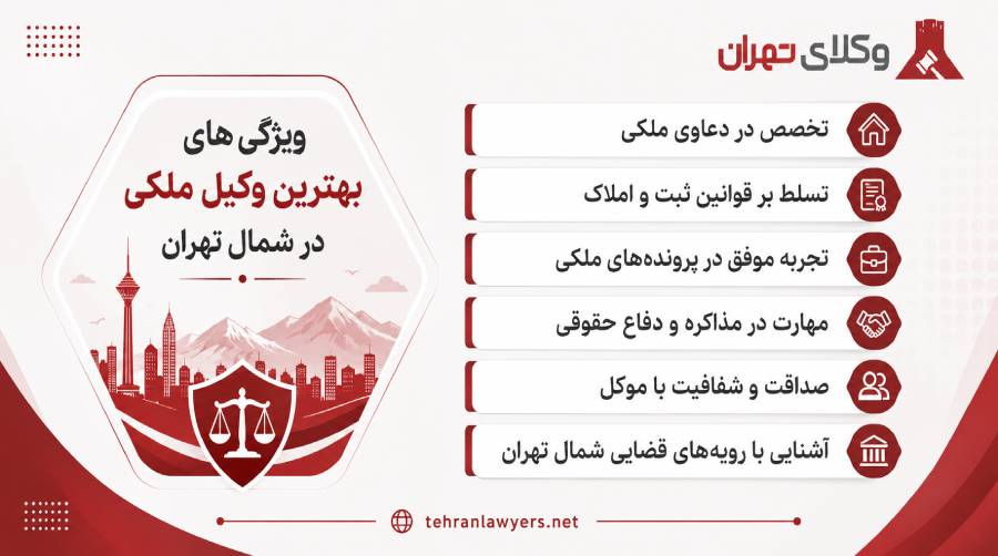 بهترین وکیل ملکی در شمال تهران
